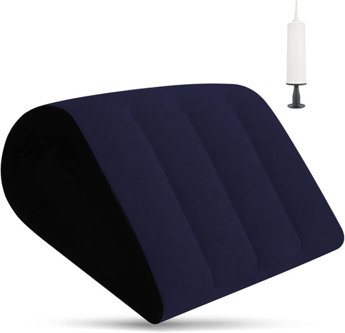 Inflatable wedge pillow with - pillow,