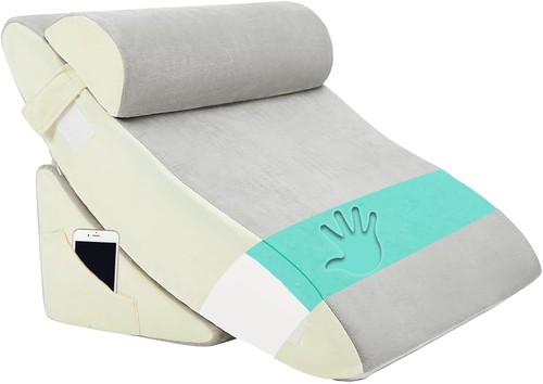 Bed wedge pillows set 3pcs - pillows,