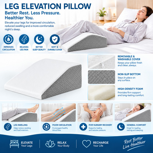 Memory foam leg wedge - wedge, 8
