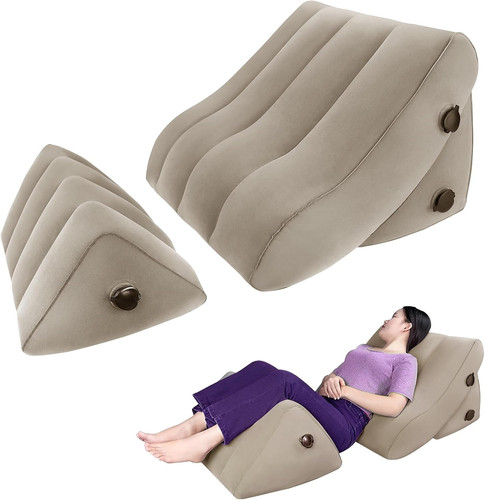 Inflatable wedge pillow set - wedge,