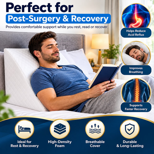 Wedge pillow large foam back - pillow,
